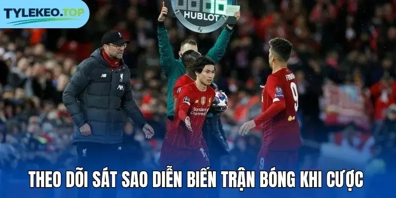 Theo dõi sát sao diễn biến trận bóng khi cược